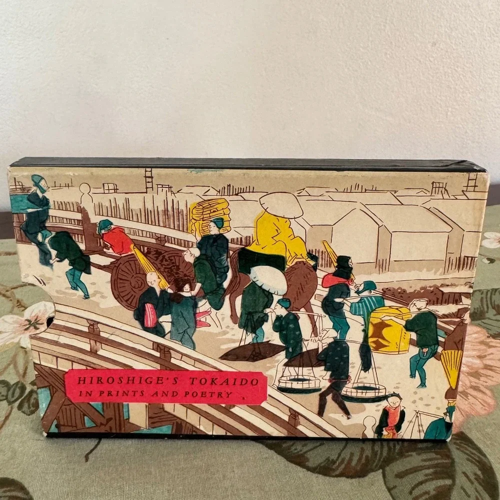 Hiroshige's Tokaido in Prints and Poetry Miniature Book with Slipcase Vintage